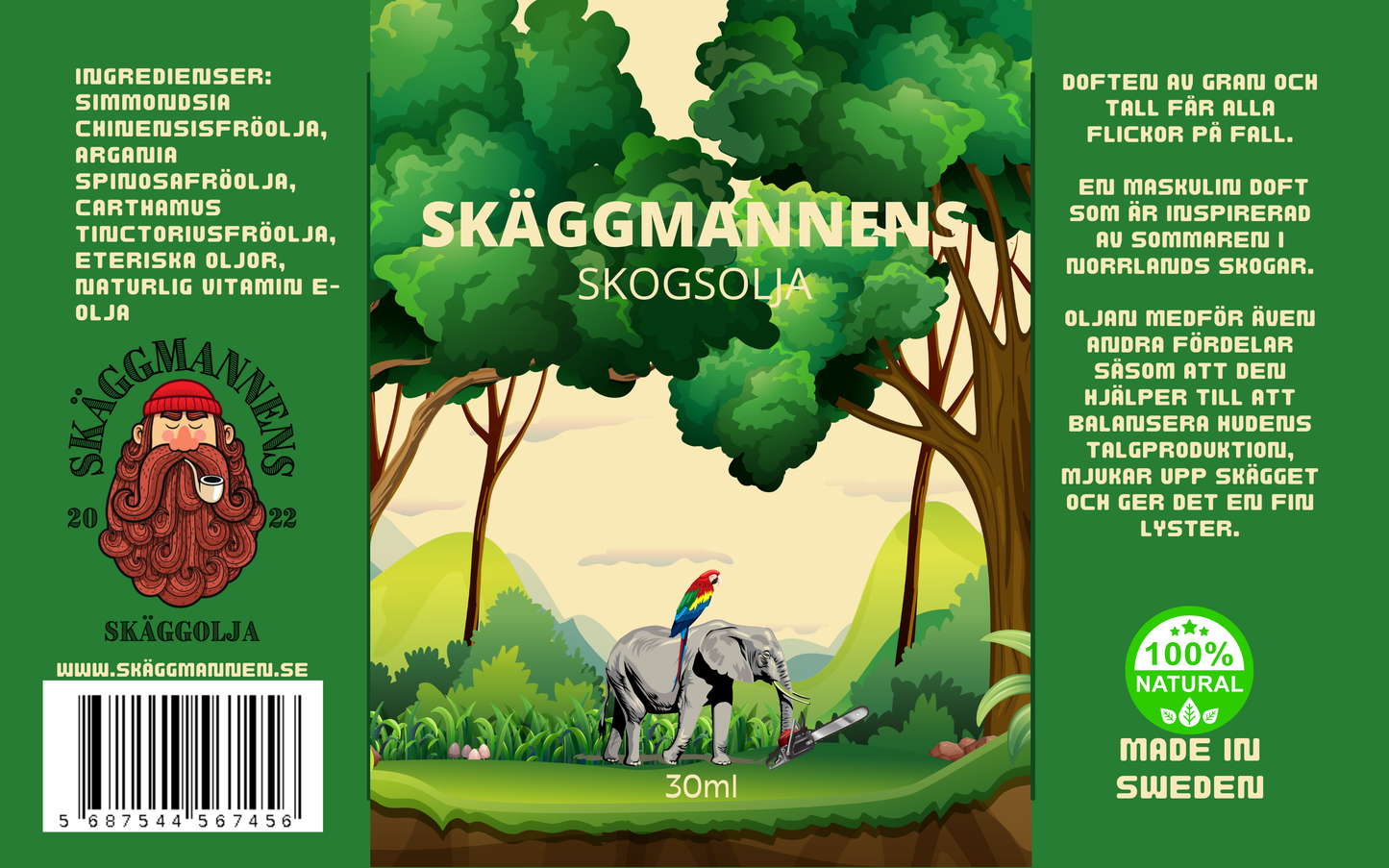 Skäggmannens Skogsolja